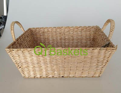 hand woven rush storage basket gift basket
