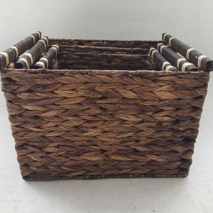 water hyacinth gift basket storage basket set of 3