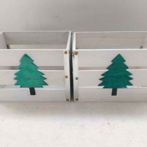 wooden crate wooden gift box set of 2