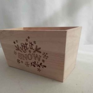 wooden crate wooden box with logo printed