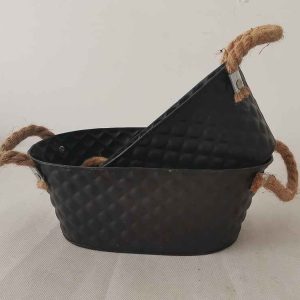 metal plant pot garden pot