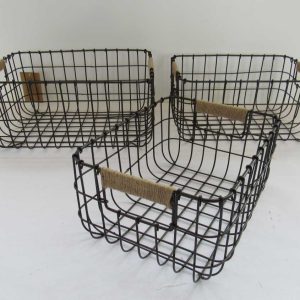 metal storage basket gift basket