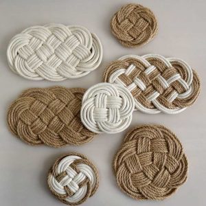 hand made cotton rope placemats