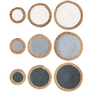 hand made rush and cotton rope placemats