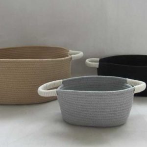 cotton rope gift basket storage basket