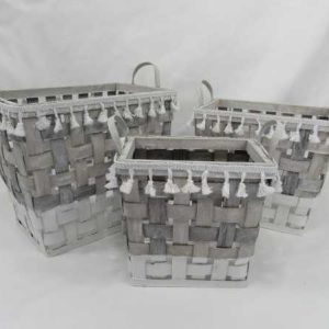 wooden storage basket gift basket