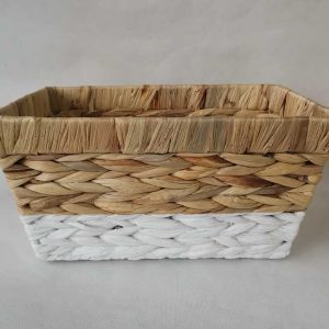 water hyacinth storage basket gift basket with metal frame