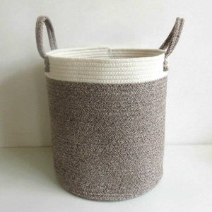 cotton rope storage basket laundry basket