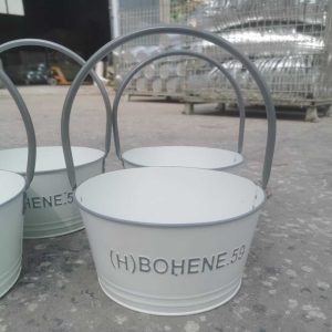 garden flower pot metal planter