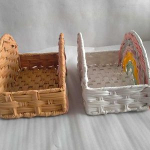 PE rattan Easter basket