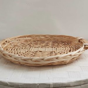 willow tray gift tray fruit tray with wooden handle