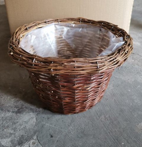 garden pot,flower pot,wicker basket with plastic liner