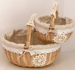 willow gift basket willow shopping basket