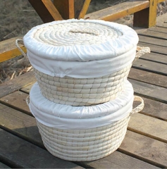 storage basket,gift basket,made of maize