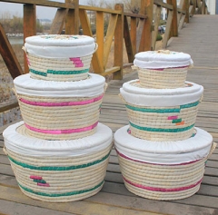 storage basket,gift basket,made of maize