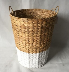 storage basket,laundry basket,fruit basket,made of water hyacinth