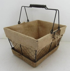 storage basket,wire basket,gift basket with handle