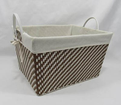 storage basket,gift basket,laundry basket,made of paper rope with liner