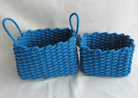 storage basket,gift basket,cotton rope basket,S/2