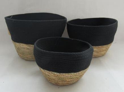 hand woven plant pot
