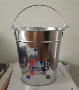galvanized ice bucket metal tin beer bucket with handle