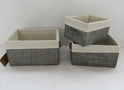 storage basket,gift basket,canvas basket with fabric liner