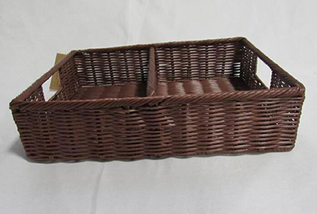 PE rattan hand woven storage basket gift basket