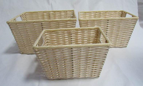 storage basket,gift basket,fruit basket,PE rattan basket,S/3