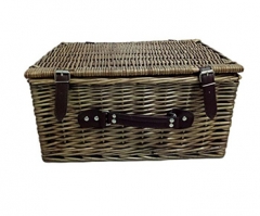 willow picnic basket set,picnic hamper,service for 2