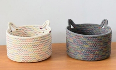 cotton rope storage basket,cartoon design