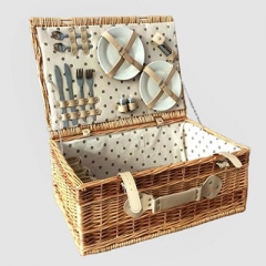 wicker picnic basket set,willow picnic hamper
