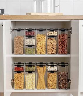 Home and kitchen plastic food storage container,4 sizes