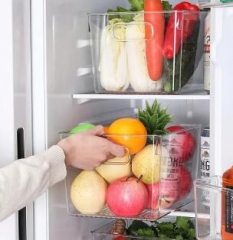 Clear plastic storage boxes,kitchen organizer