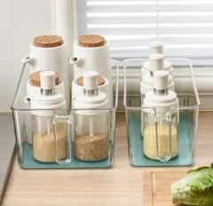 Super clear thicken multi-using plastic storage containers with handles