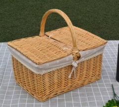 wicker picnic basket willow picnic hamper