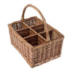 willow gift basket wine basket for 6 bottles