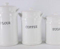 ceramic flour jar cramic storage jar
