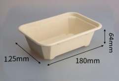 bagasse biodegradable containers takeaway box