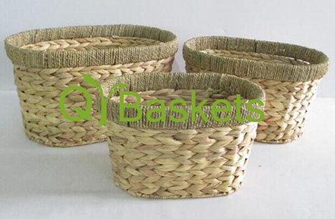 Storage basket,gift basket,fruit basket,made of water hyacinth