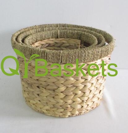 Storage basket,gift basket,fruit basket,made of water hyacinth