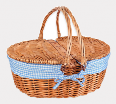 wicker picnic basket full willow picnic basket