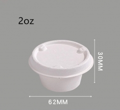 1oz 2oz 4oz 7oz bagasse biodegradable sauce cup