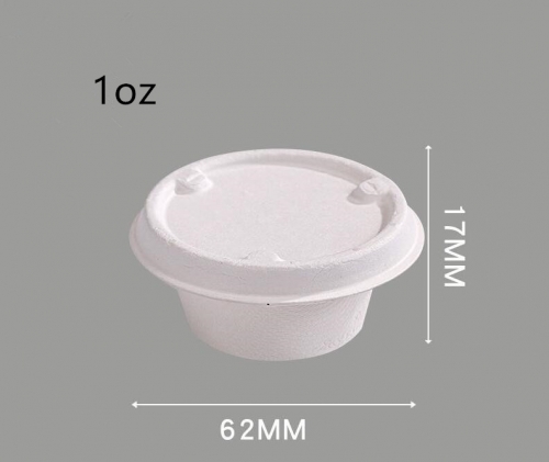 1oz 2oz 4oz 7oz bagasse biodegradable sauce cup