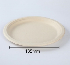 disposable plate bagasse pulp biodegradable plate 6