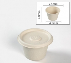 4oz bagasse biodegradable sauce cup