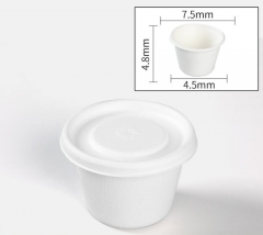 4oz bagasse biodegradable sauce cup