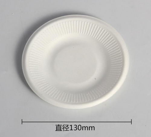 disposable plate bagasse pulp biodegradable plate 5" 6" 7" 8"