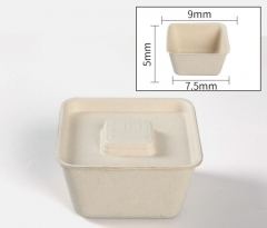 4oz square sauce cup bagasse biodegradable sauce cup